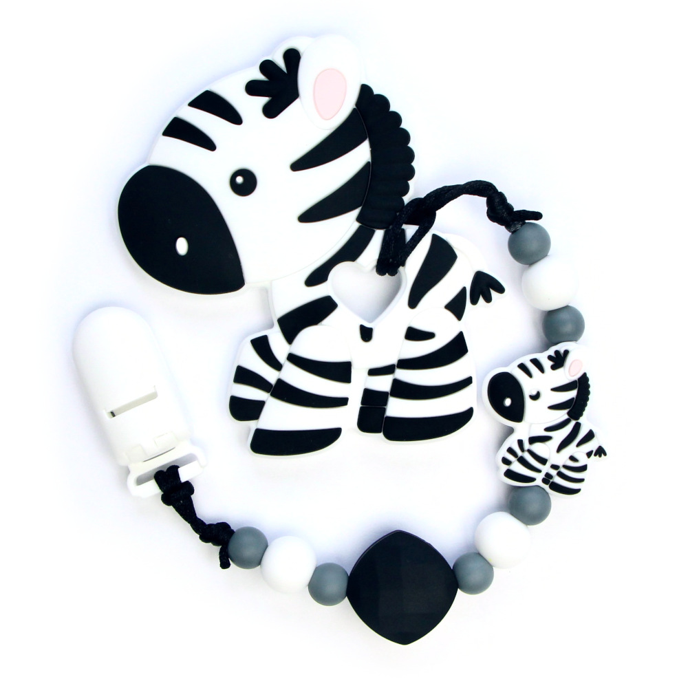 Teething Toys Zebra - White