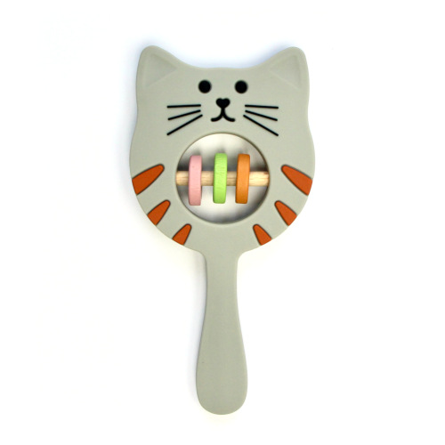 Jouets seuls Hochet Chat - Gris