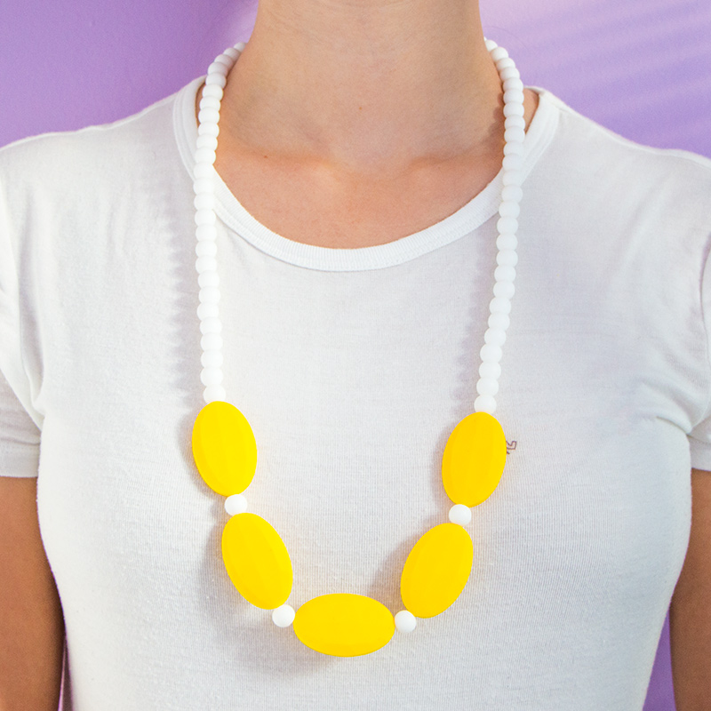 Teething Necklaces Melancholy - Yellow