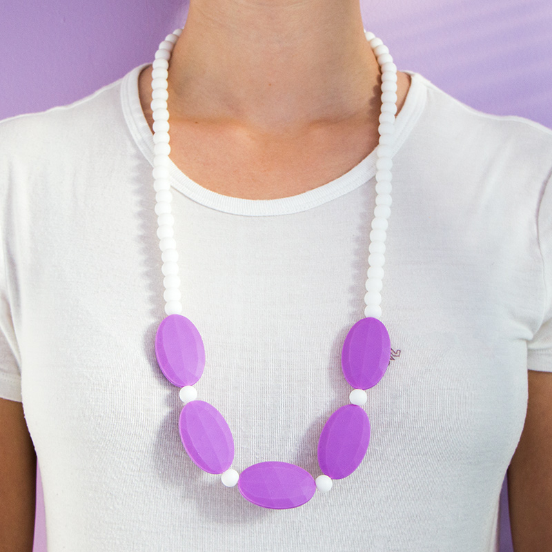 Teething Necklaces Melancholy - Purple