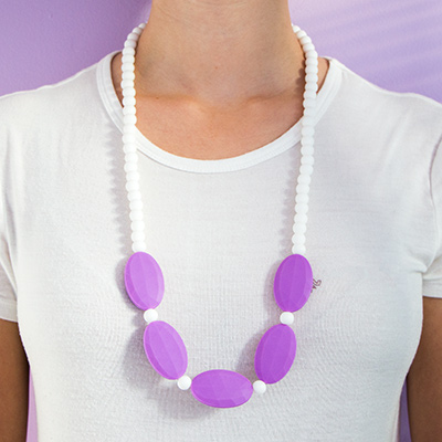 Teething Necklaces Melancholy - Purple